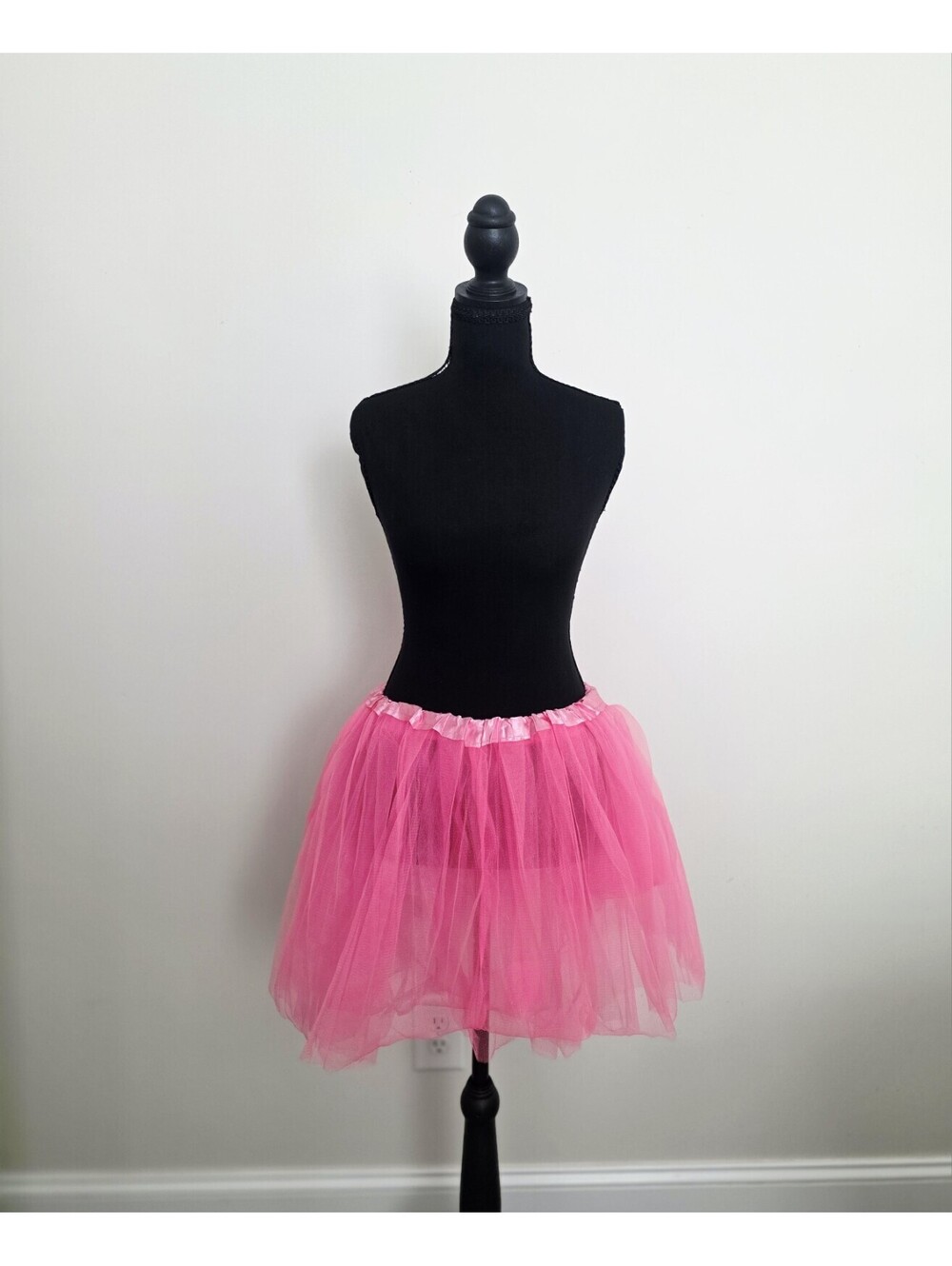 Hot Pink Tutu Mini Skirt Sheer One Size Three Layered